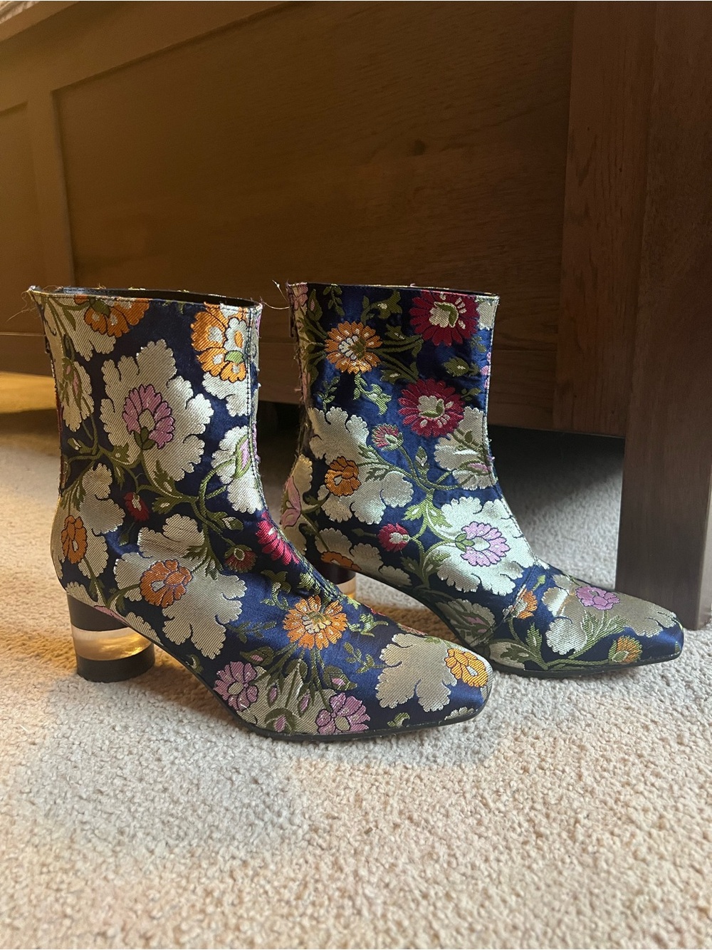 Collection Privee Italian Silk Boots - Sz 39